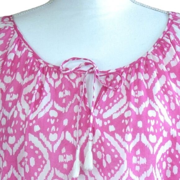 Gap cotton ikat pullover with tassels M - Picture 2 of 5